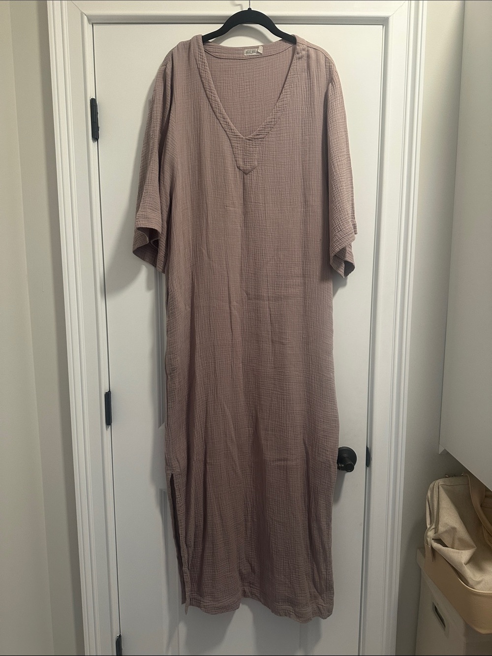 Barefoot Dreams Mauve Taupe Maxi Dress